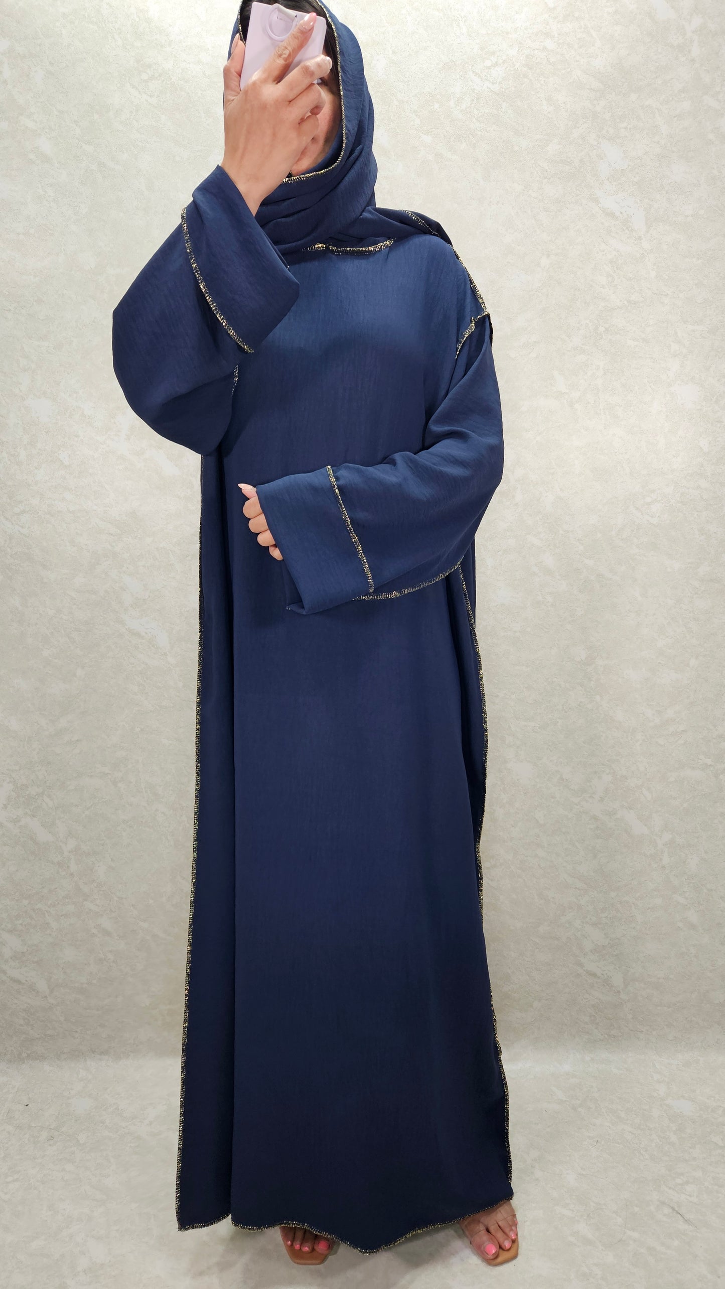 JAMIAH NAVY BLUE ABAYA