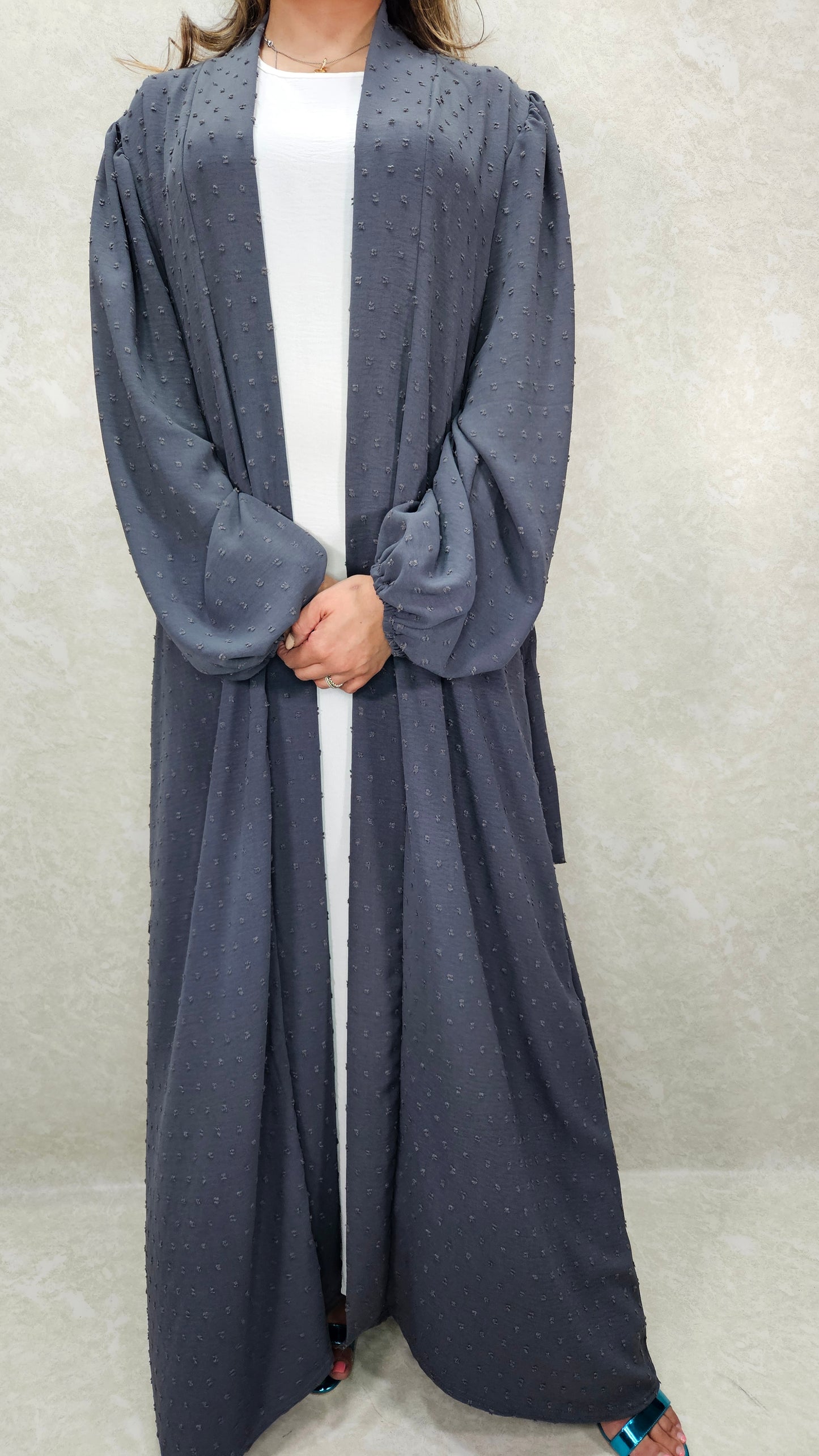 SEREN KIMONO WITH SLIP DRESS  BLUE