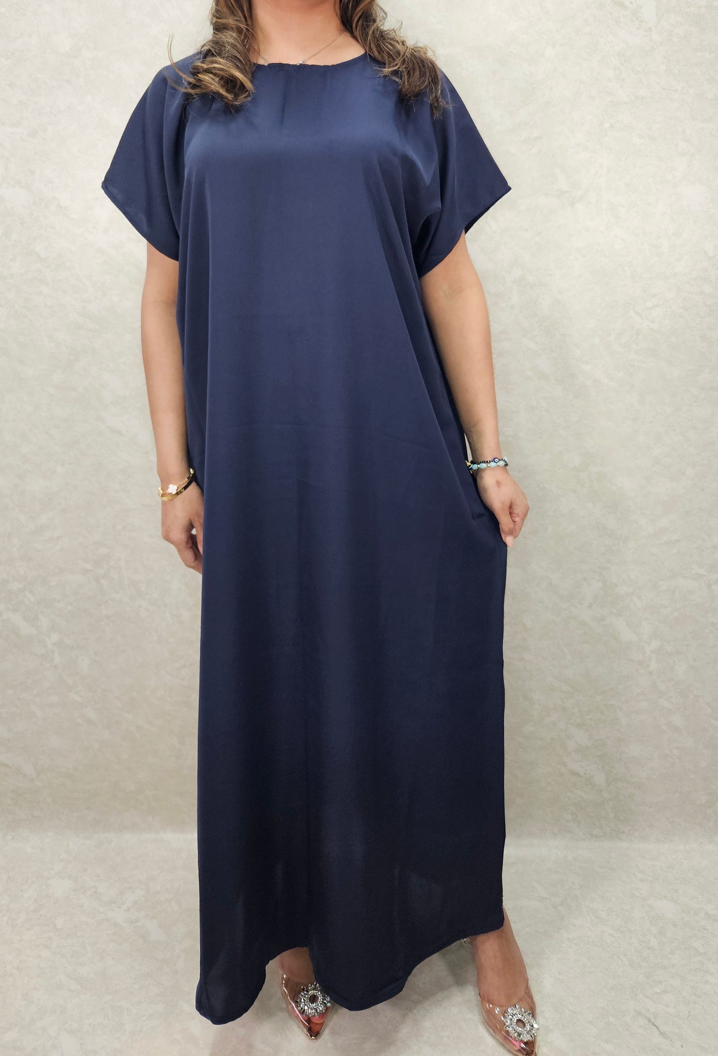 ROSALEE DIAMANTE ABAYA NAVY BLUE