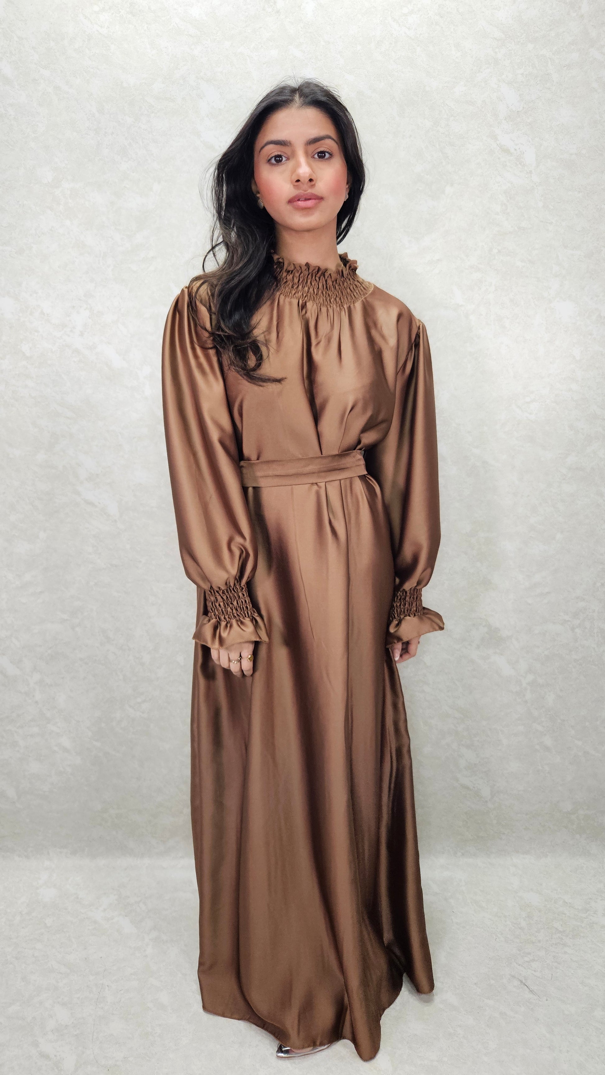 HOUSE OF DOLLS MODEST SATIN DRESS