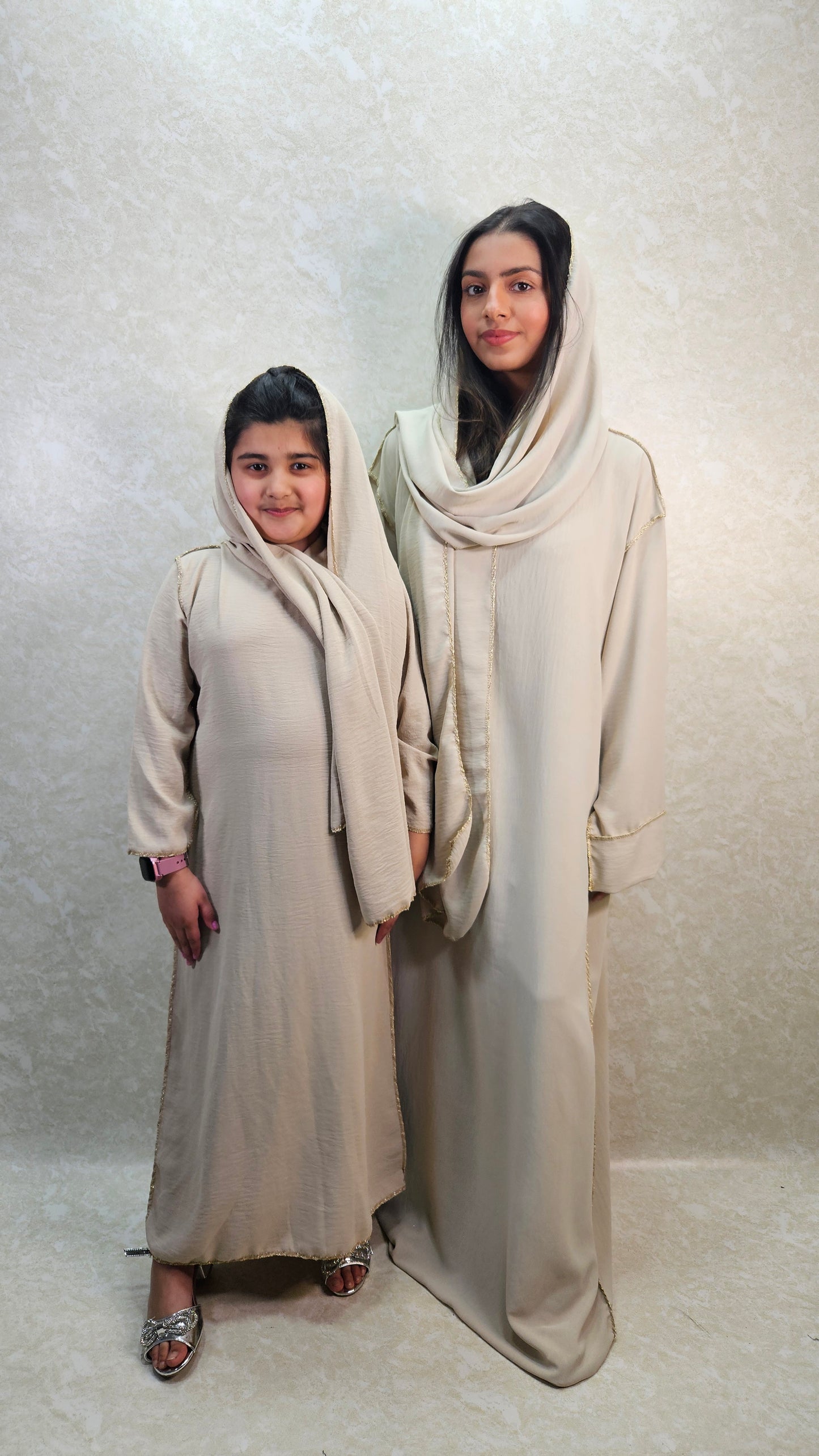 CREAM ABAYA DRESS