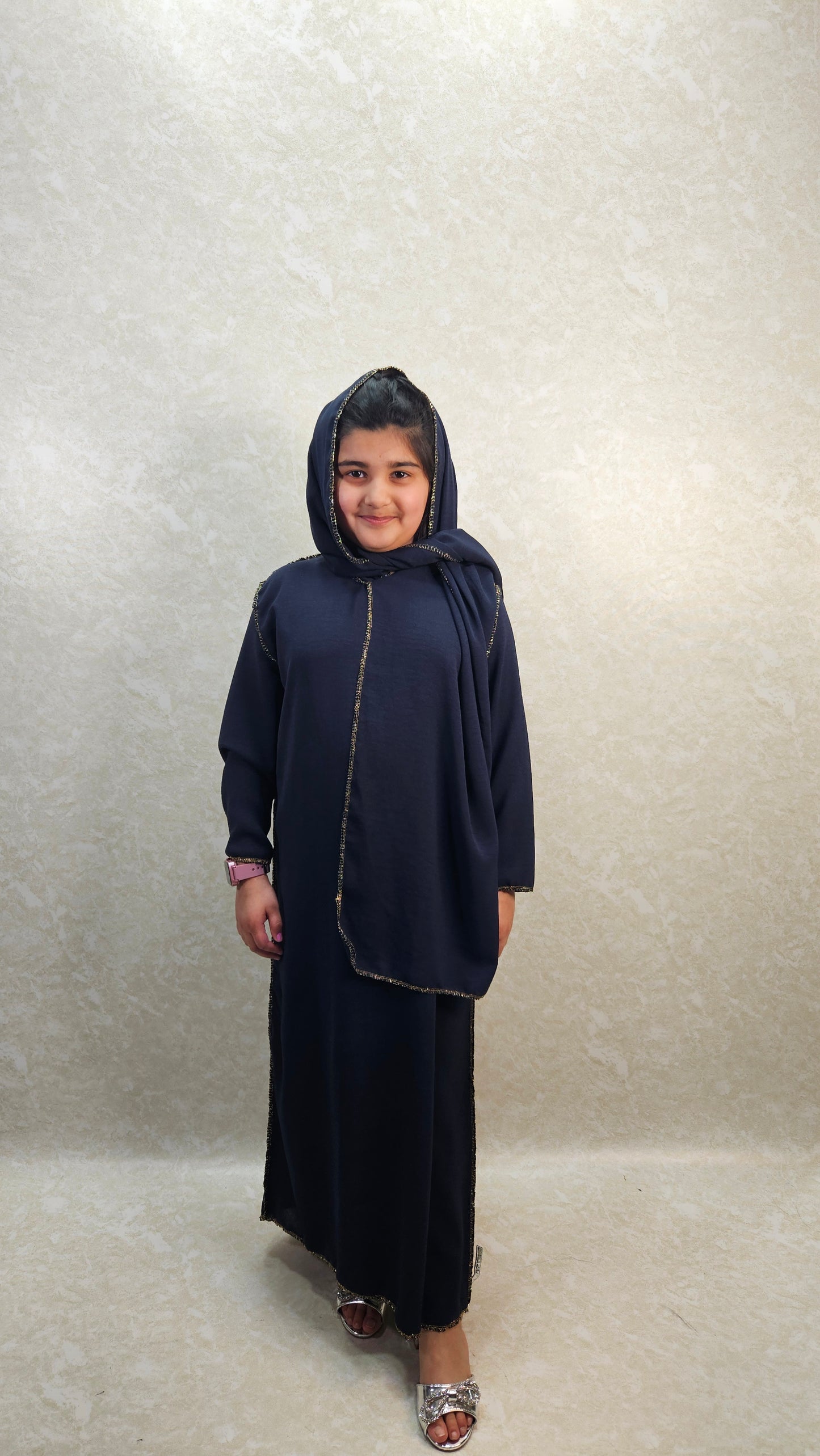 JAMIAH NAVY BLUE ABAYA (DAUGHTER)