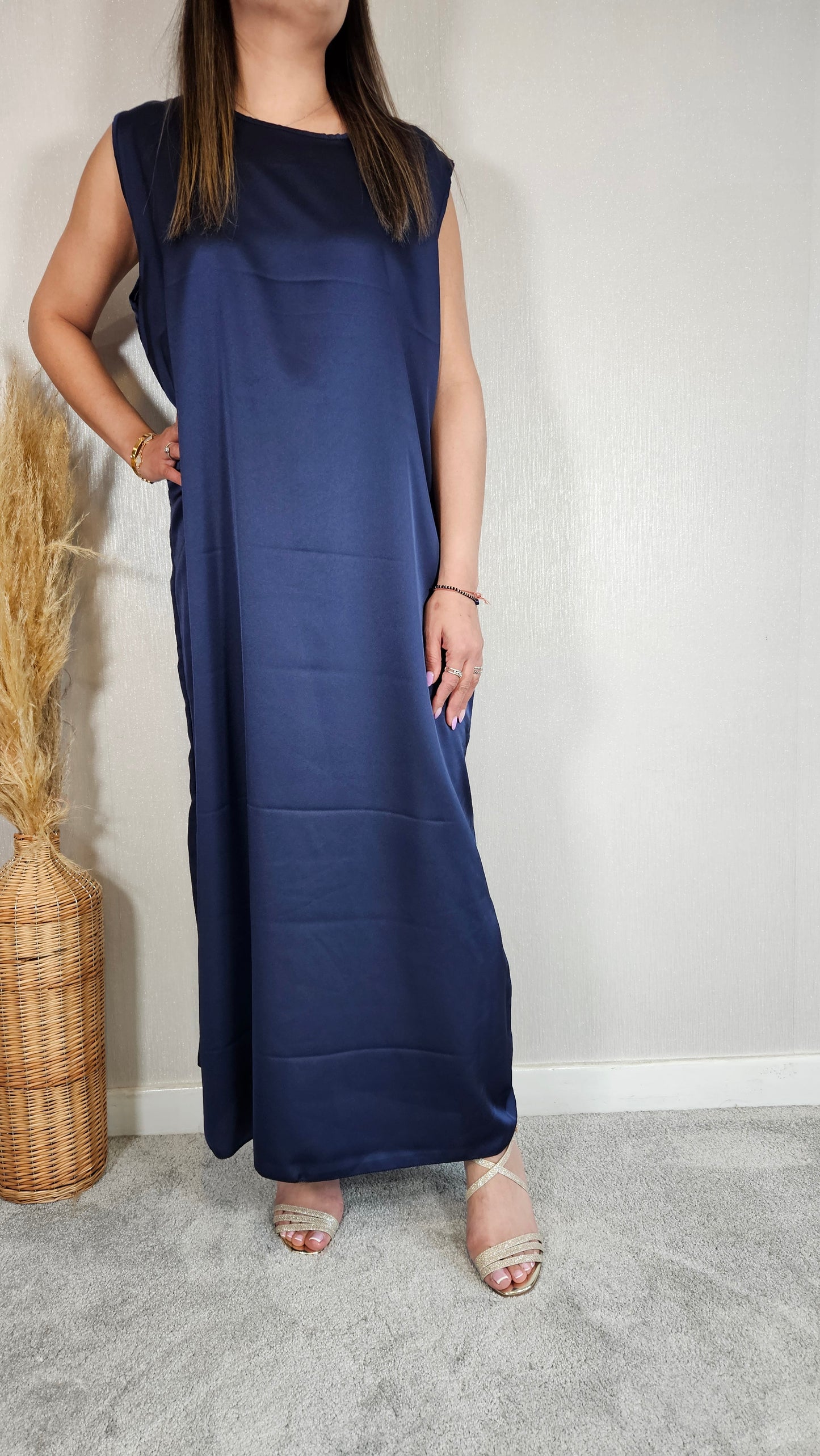 SLIP DRESSES BLUE