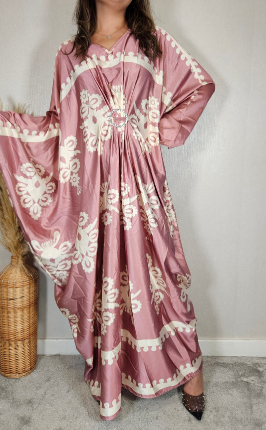 MILIA PRINTED KAFTAN PINK