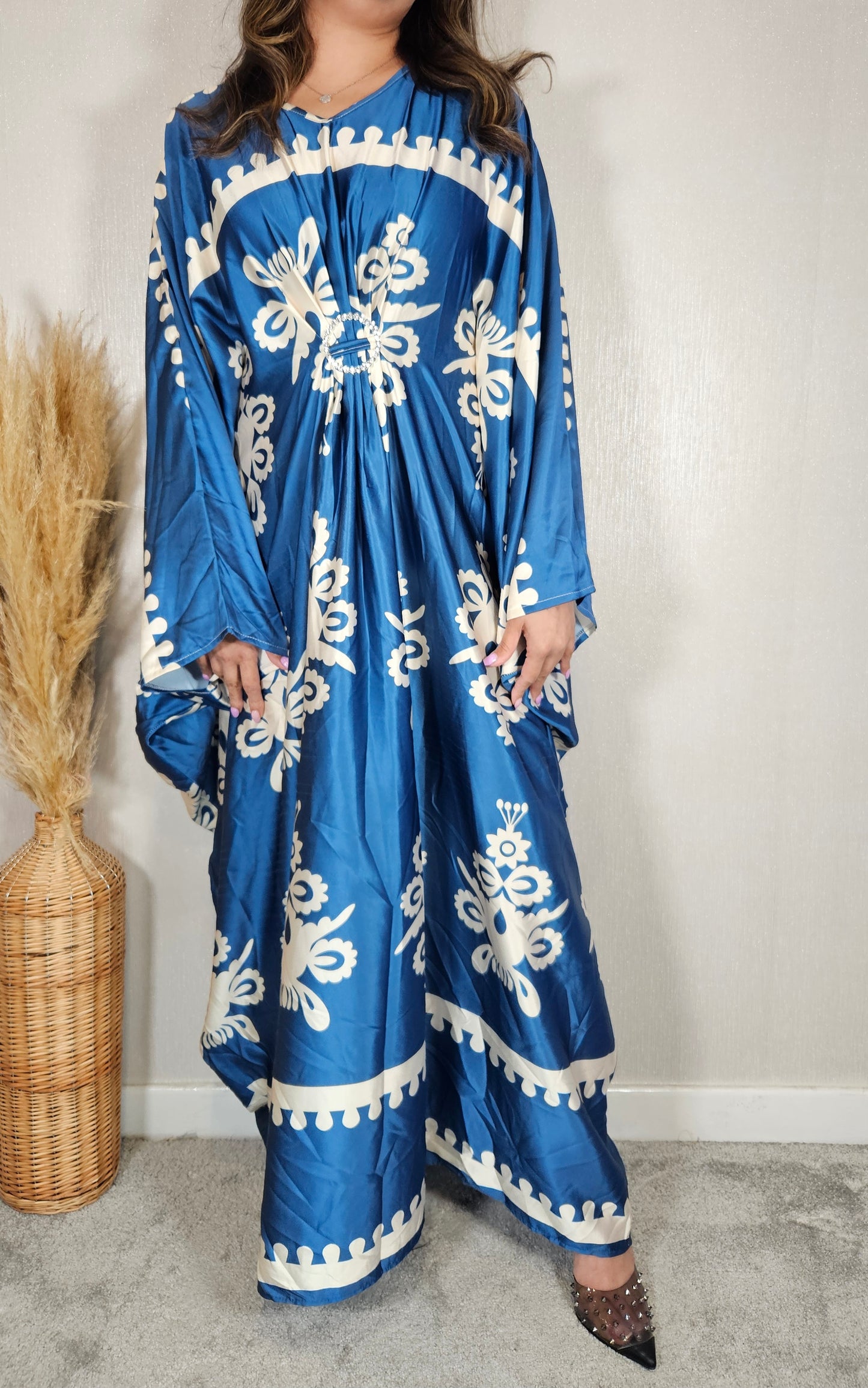 MILIA PRINTED KAFTAN BLUE