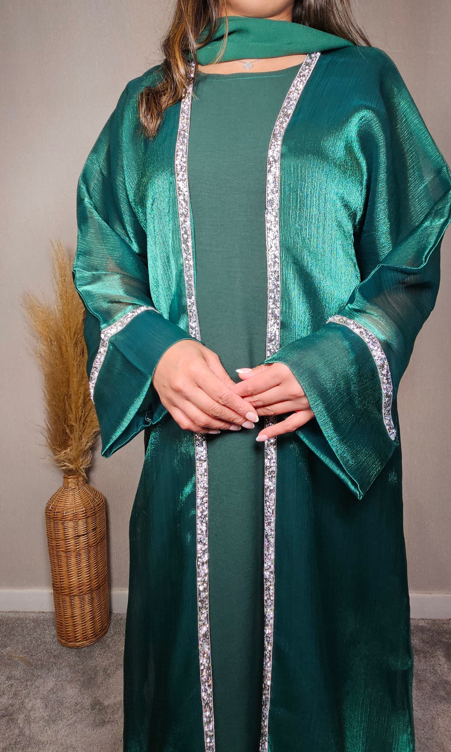 BELLA ABAYA DRESS GREEN