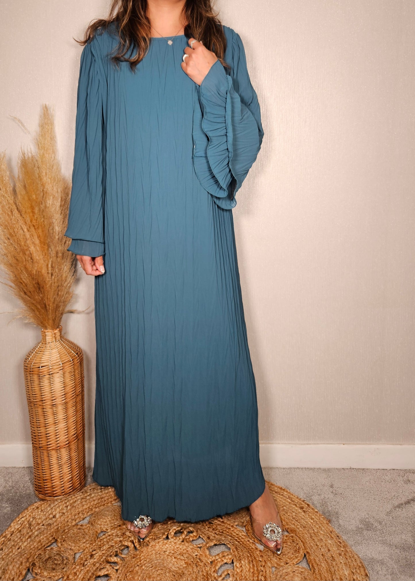 LILA RUFFLED MAXI BLUE