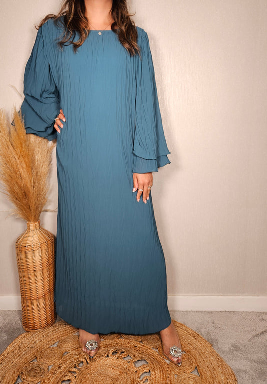 LILA RUFFLED MAXI BLUE