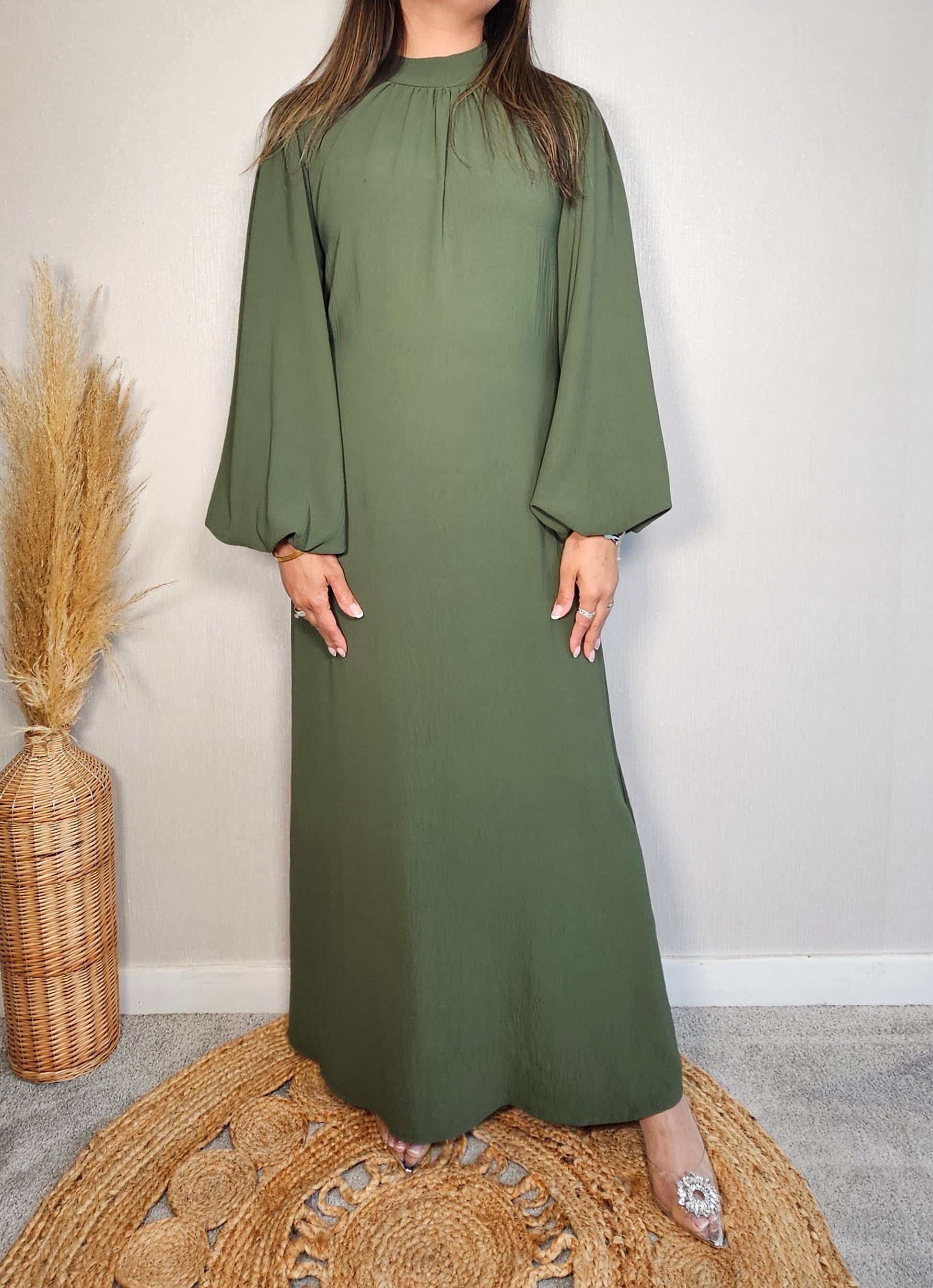 GREEN MAXI DRESS