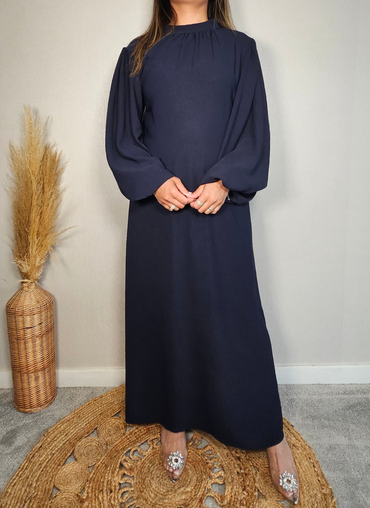 JIA MAXI DRESS NAVY BLUE