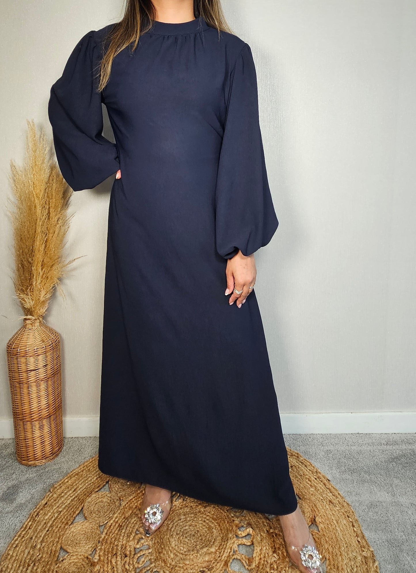 JIA MAXI DRESS NAVY BLUE