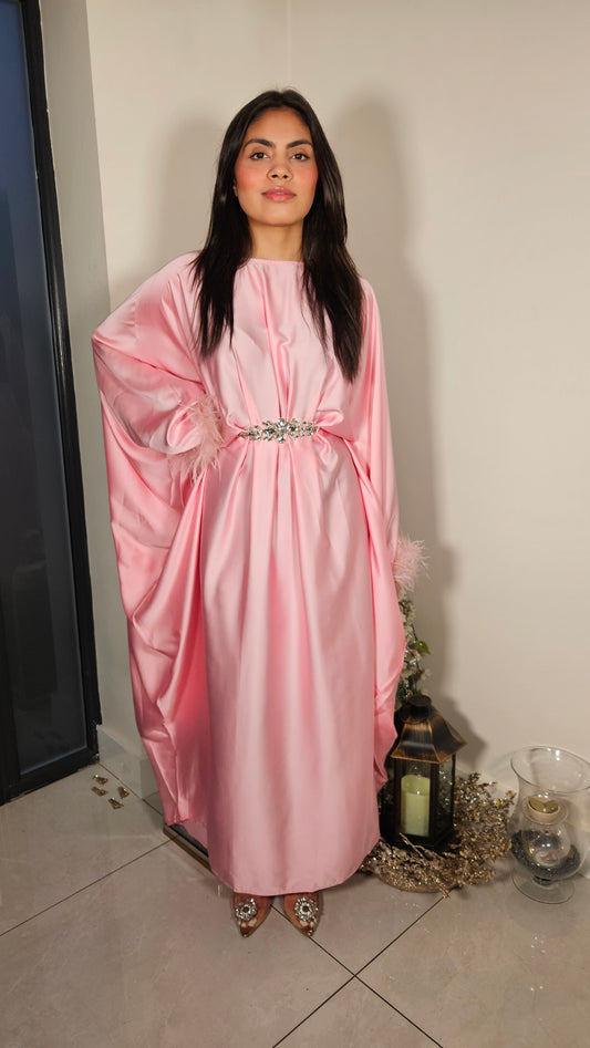 LEILA KAFTAN DRESS PINK