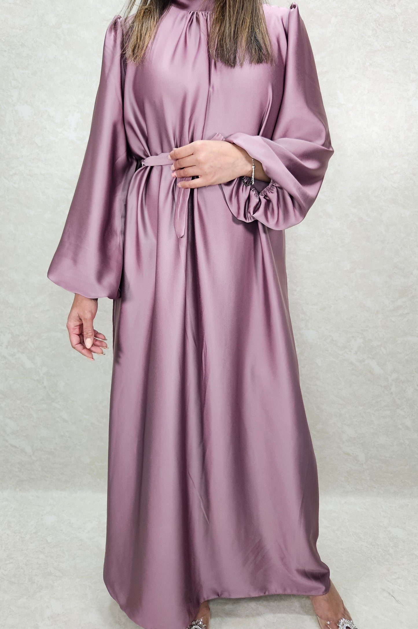 Satin maxi dress