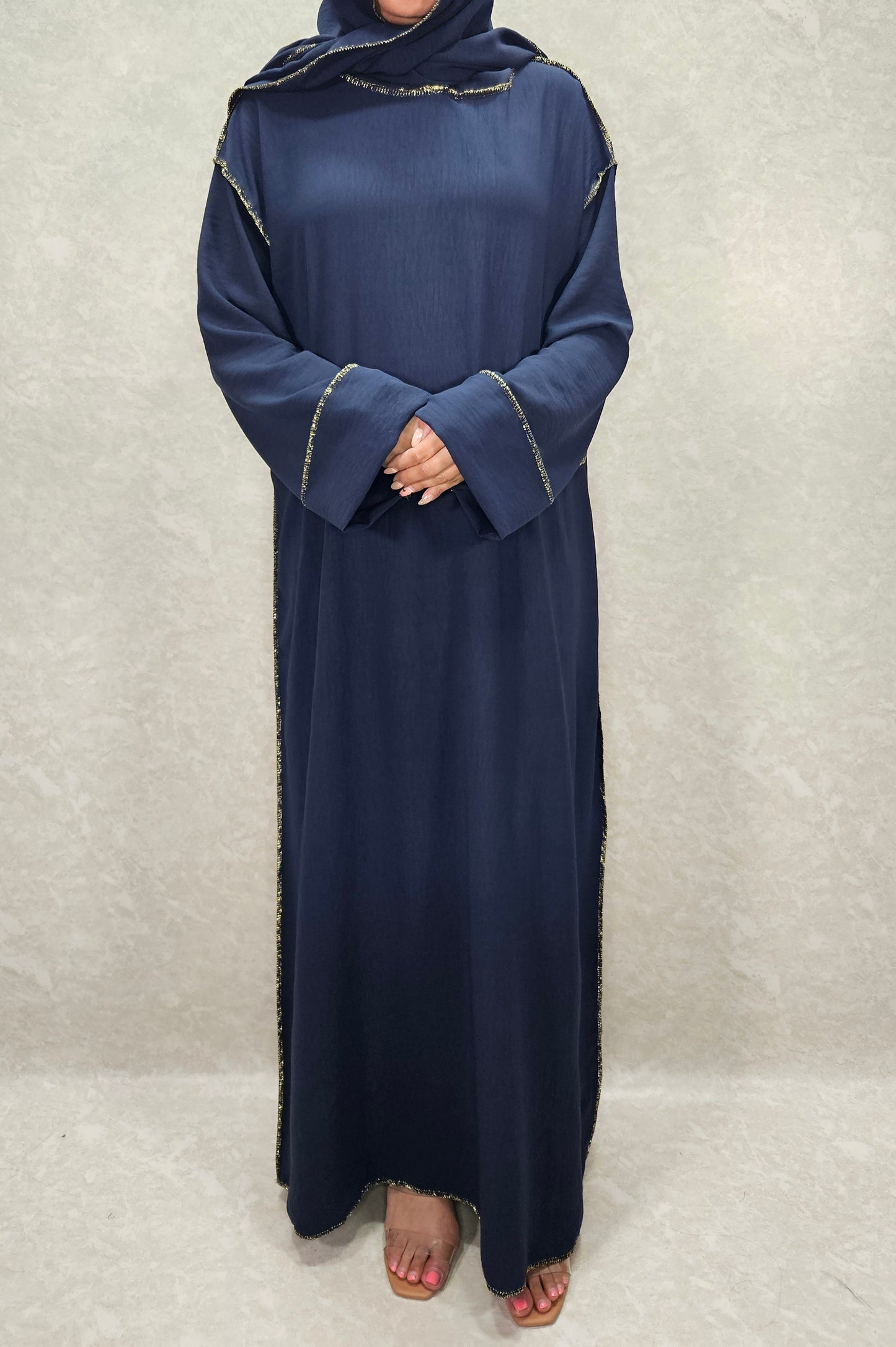 JAMIAH NAVY BLUE ABAYA