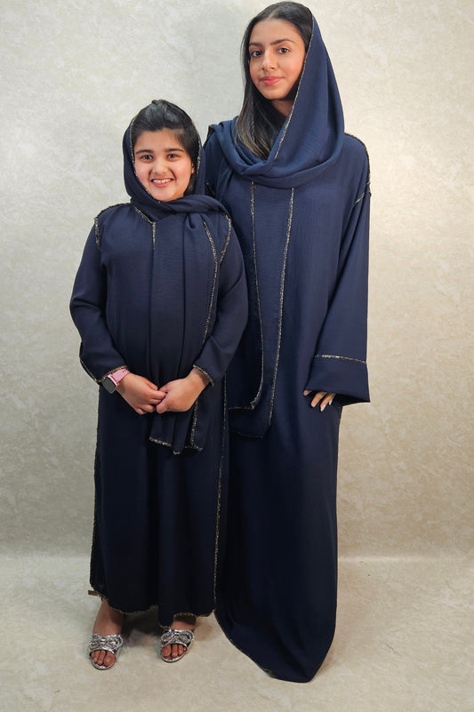 JAMIAH NAVY BLUE ABAYA (DAUGHTER)