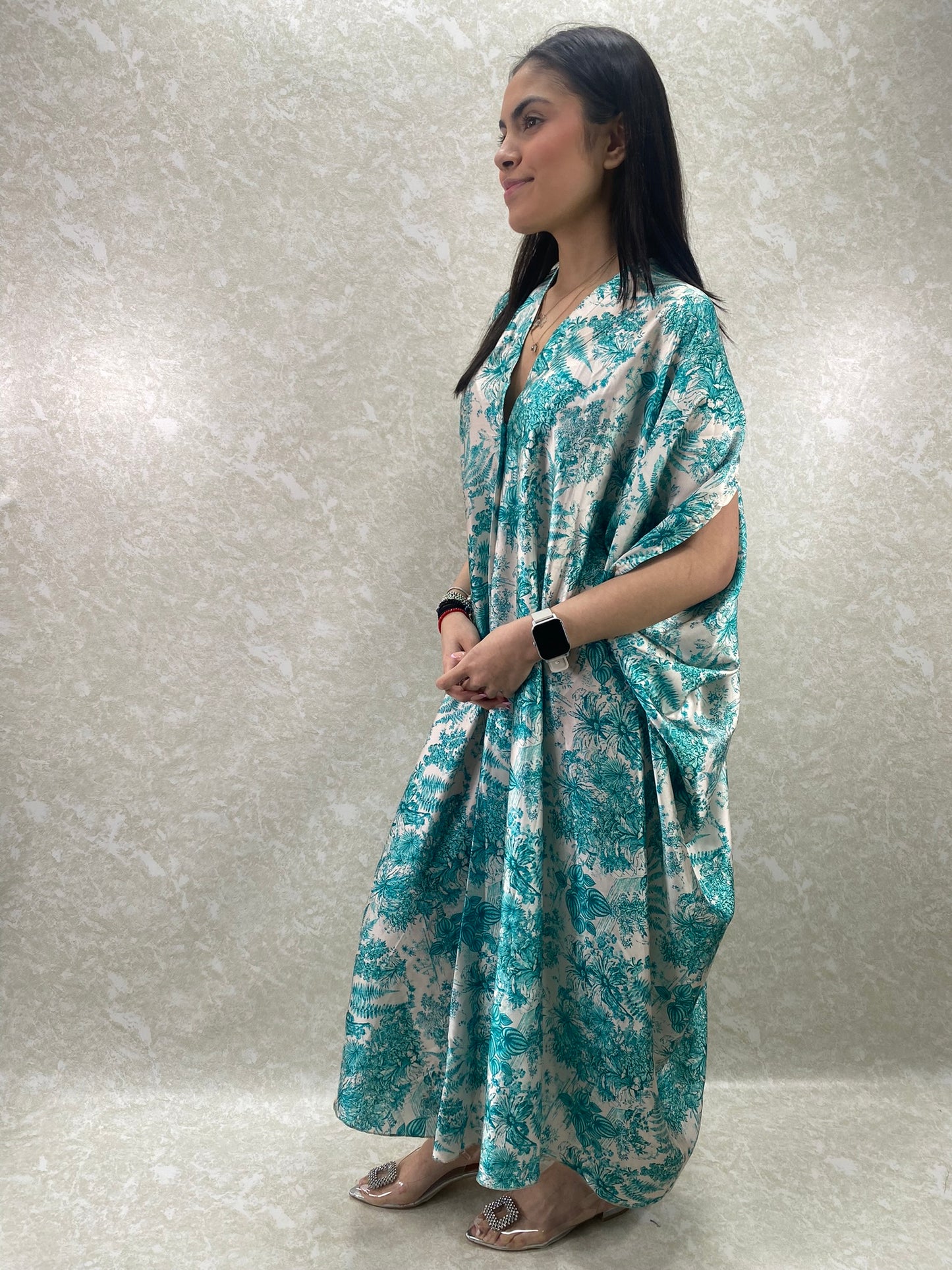 PRINTED KAFTAN DRESS