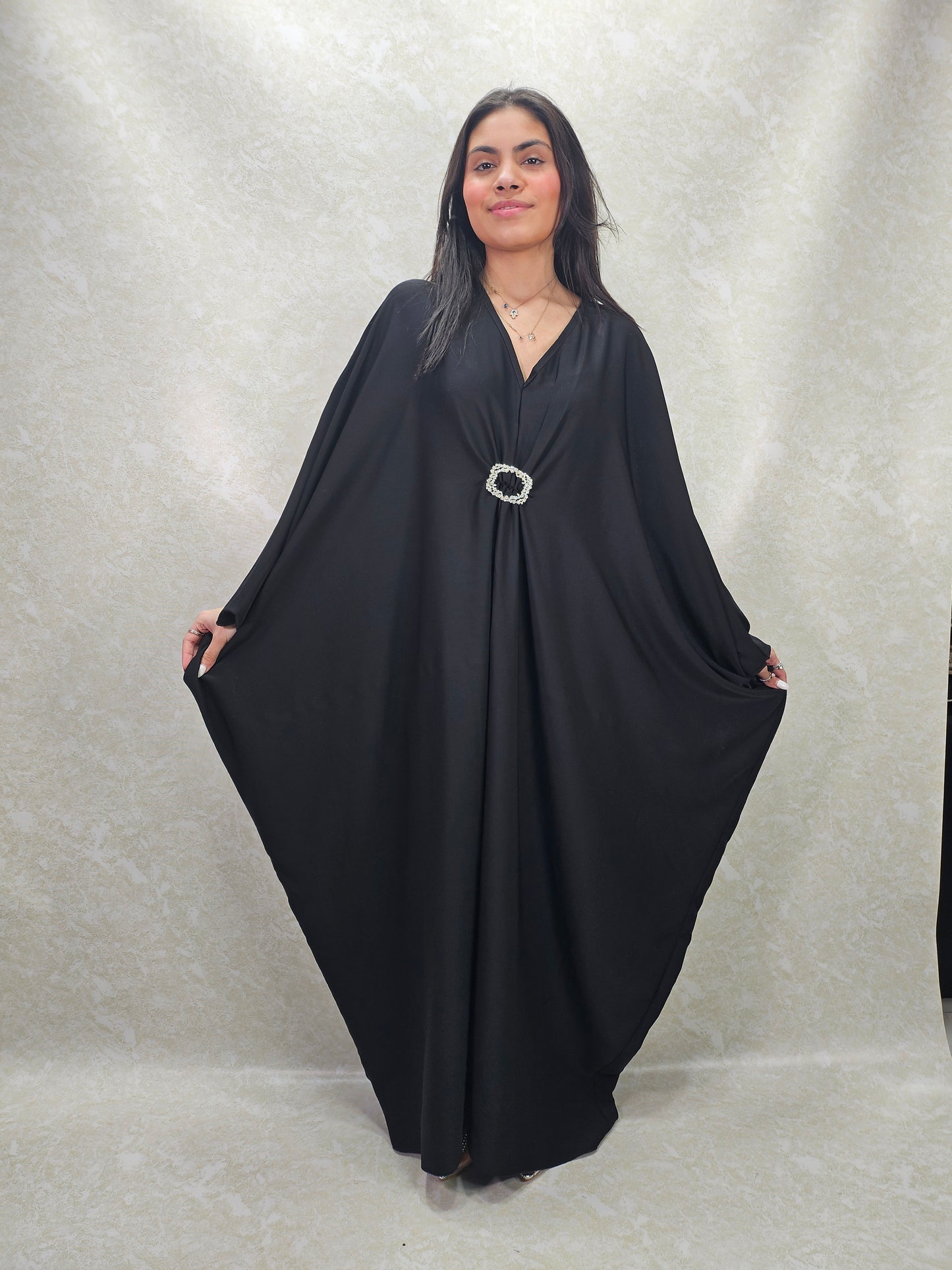 MILIA KAFTAN DRESS BLACK