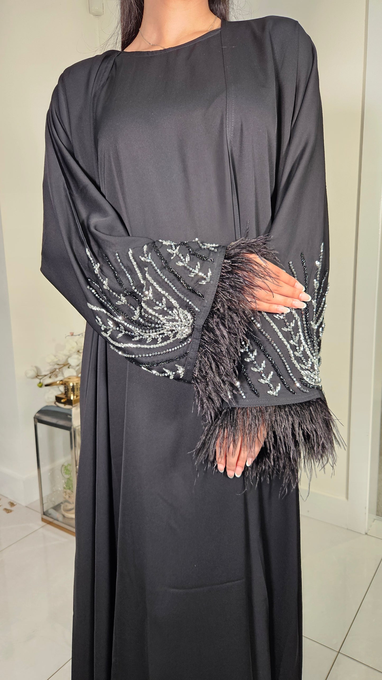 MIRA ABAYA DRESS BLACK