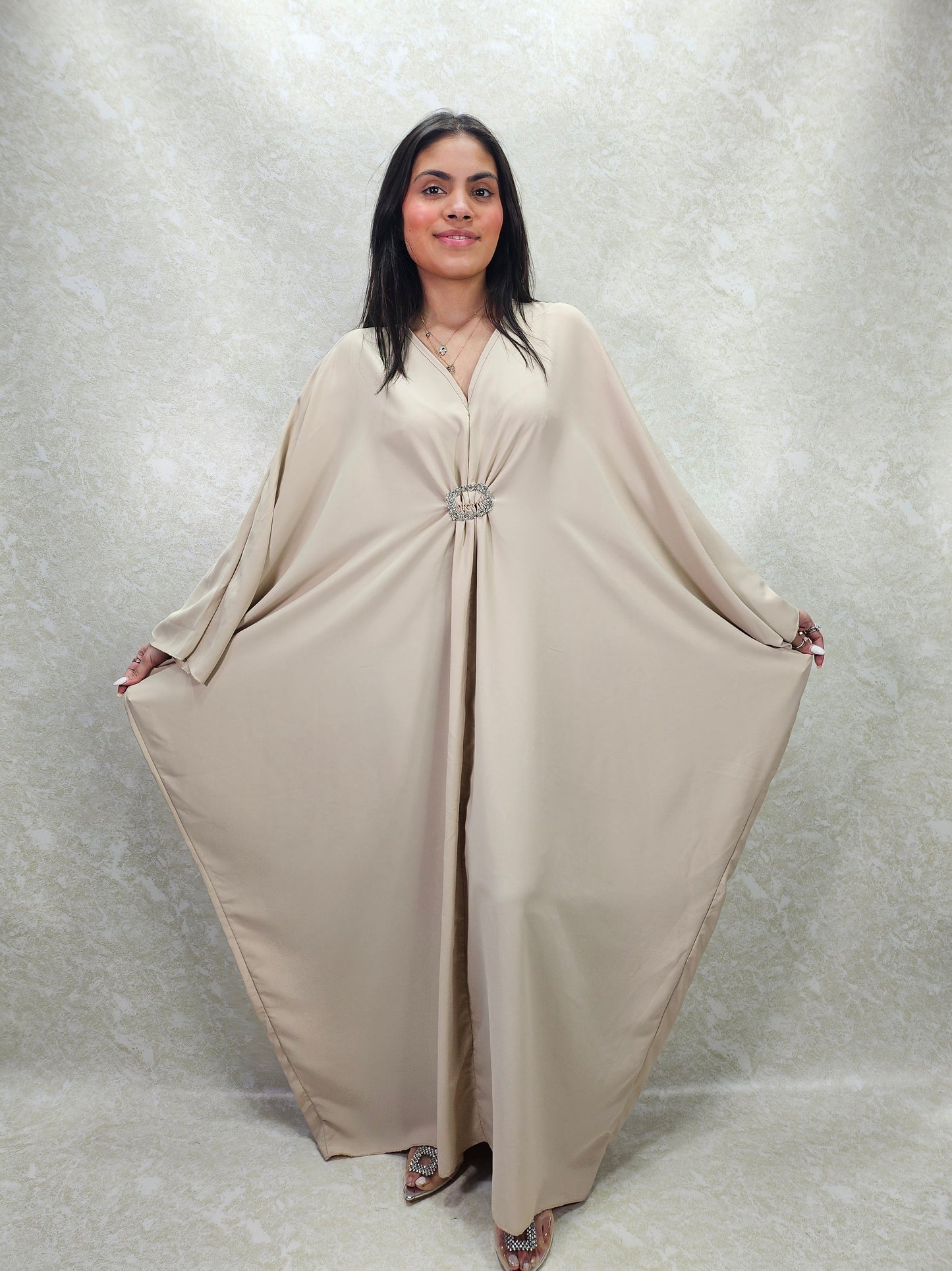 MILIA KAFTAN DRESS CREAM